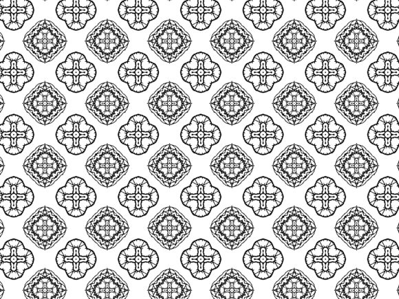 Fractal Pattern Background Round