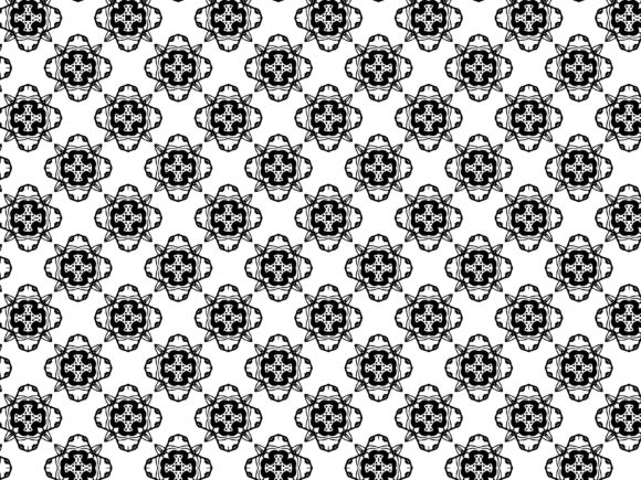 Fractal Pattern Black White Abstract 10: A Versatile Design for Every Creative Need
