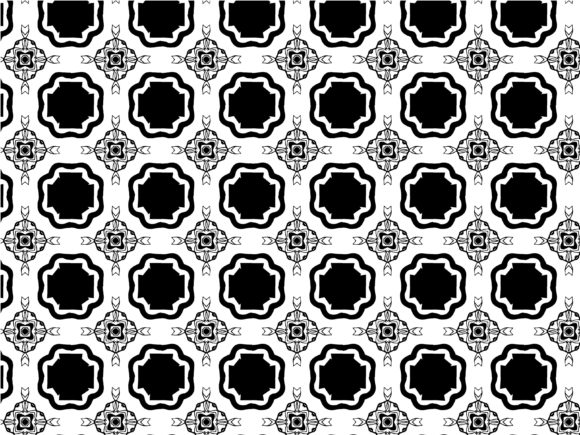 Fractal Pattern Black White Abstract