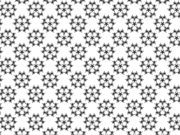 Fractal Pattern Flower Five