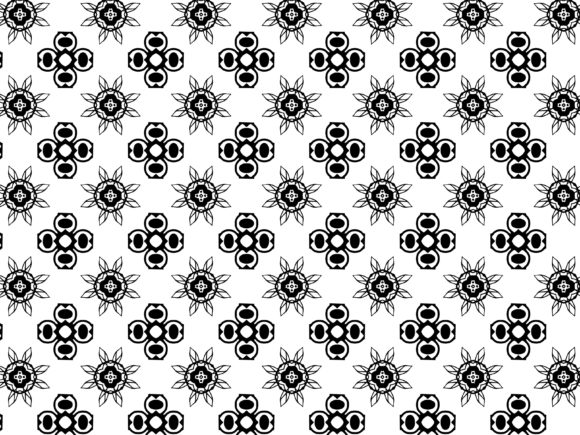 Fractal Pattern Flower Four Arrow