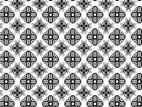 Fractal Pattern Flower Tribal Arrow