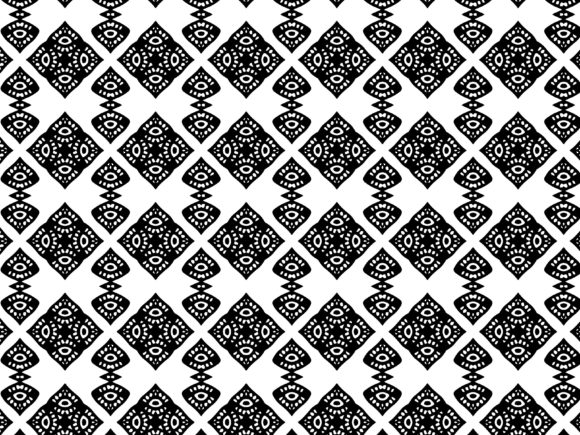 Fractal Pattern One Eye Square