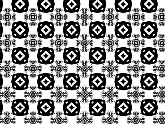 Fractal Pattern Tribal Plus Outline