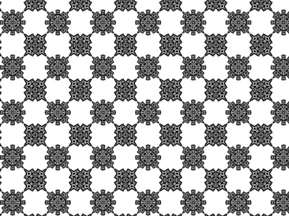 Fractal Pattern Tribal Plus X