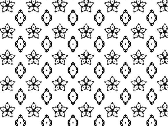 Fractal Pattern Vertical Star