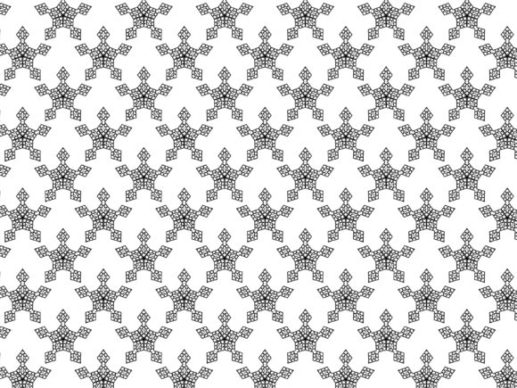 Fractal Star Background Design