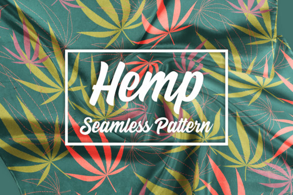 Hemp - Botanical Seamless Pattern