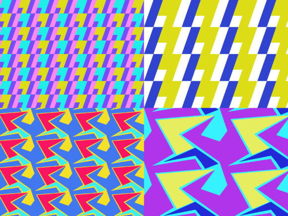 Seamless Pattern Bundling Abstract Color