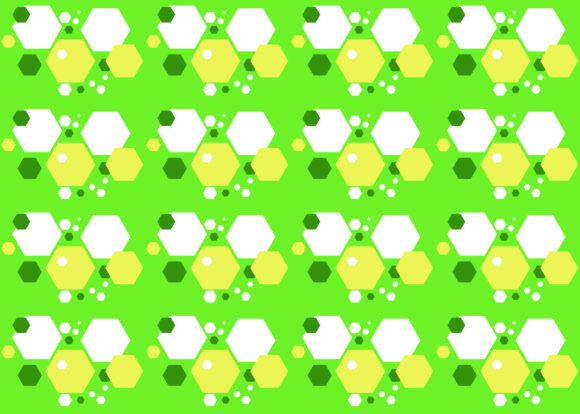 Seamless Pattern Hexagon Green Yellow: A Versatile Design Element for Modern Creativity