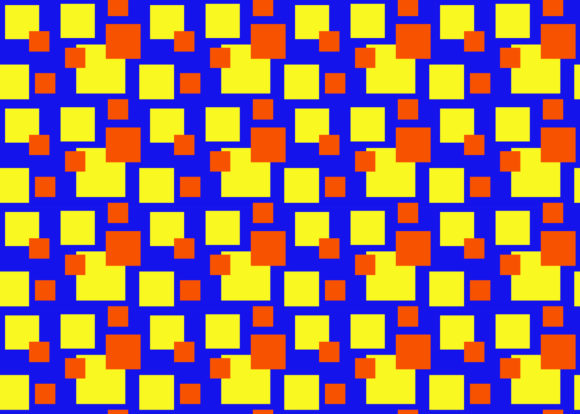 Seamless Pattern Square Orange Yellow