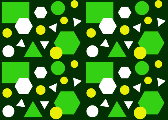 Seamless Pattern Square Triangle Hexagon