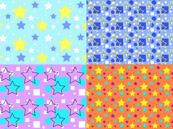Seamless Star Pattern Bundles for Creative Projects